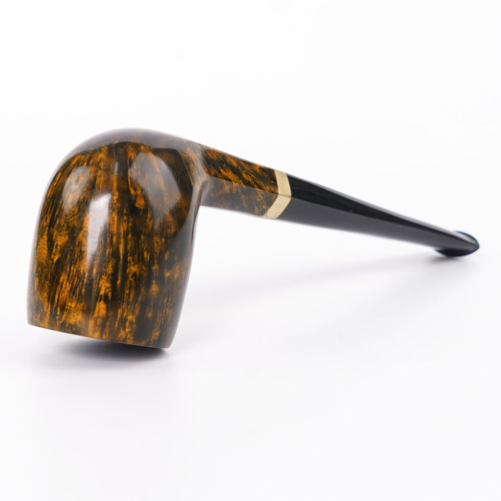 Briar Wood Pipe With Metal Accents