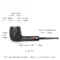 Classic Sandblasted Billiard Tobacco Pipe