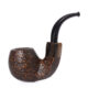 Classic Bent Sherlock Holmes Style Pipe With Horn Ring