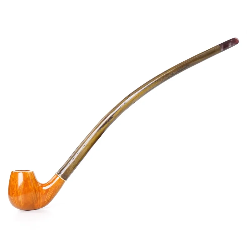 10 Inches Handmade Long Curved Smoking Pipe