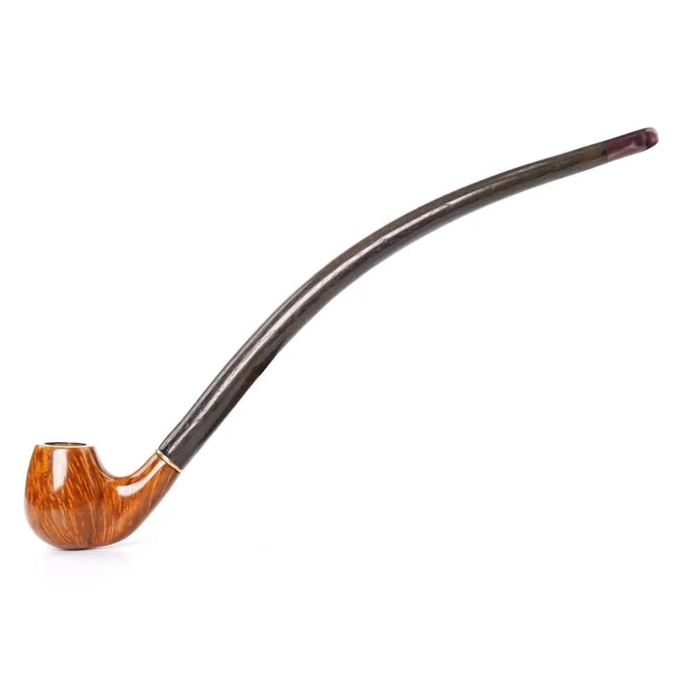 10 Inches Handmade Long Curved Smoking Pipe