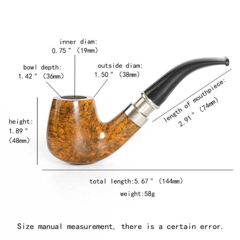 Bent Sherlock Holmes Tobacco Pipe