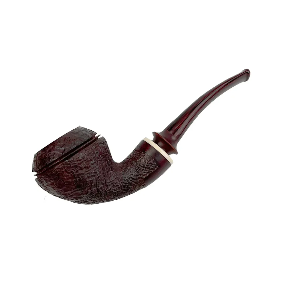 Sandblasted bent bulldog pipe