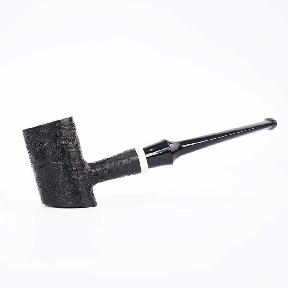 Black Sandblasted Hammer Tobacco Pipe