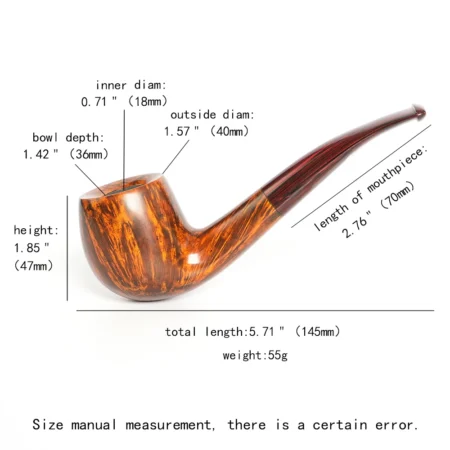 Premium Briar Wood Tobacco Pipe