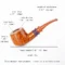 Handmade Thick Wall Briar Tomato Pipe