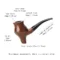 Rosewood Freestyle Tobacco Pipe