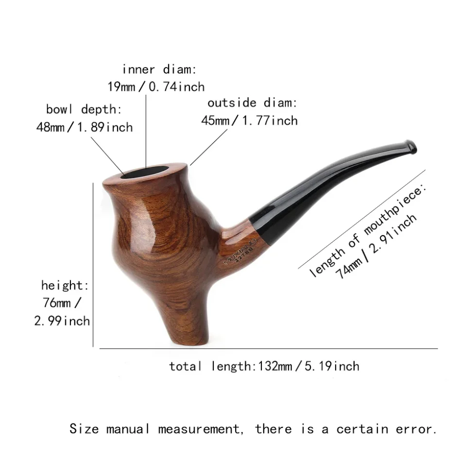 Rosewood Freestyle Tobacco Pipe