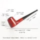 Red Handmade Volcanic Tobacco Pipe