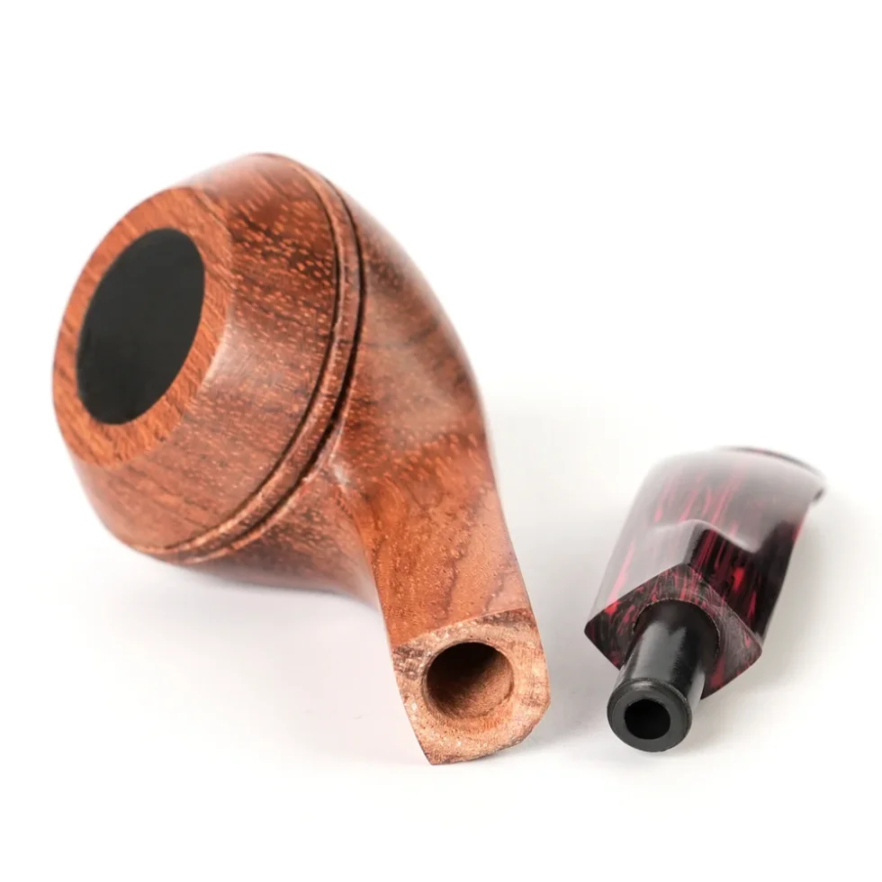 Hand Carved Rosewood Bulldog Pipe