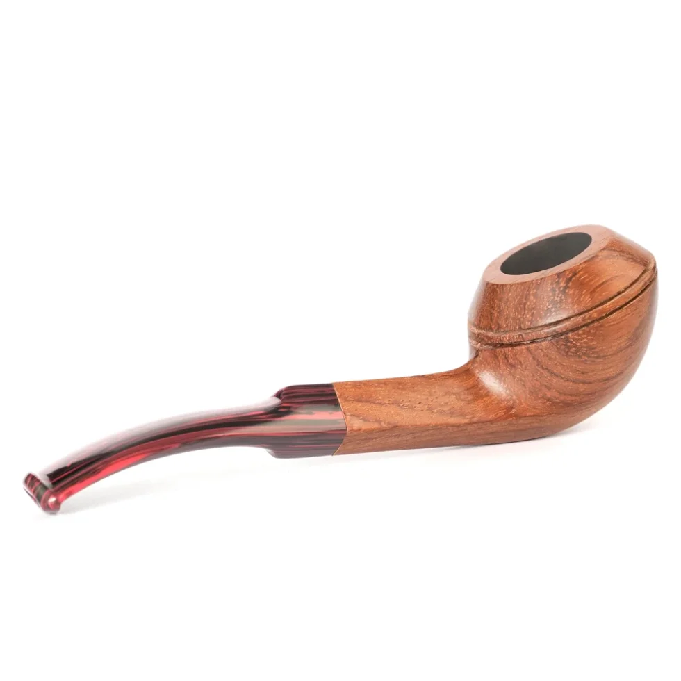 Hand Carved Rosewood Bulldog Pipe