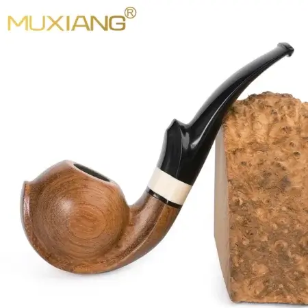 Hand-Carved Rosewood Tobacco Pipe