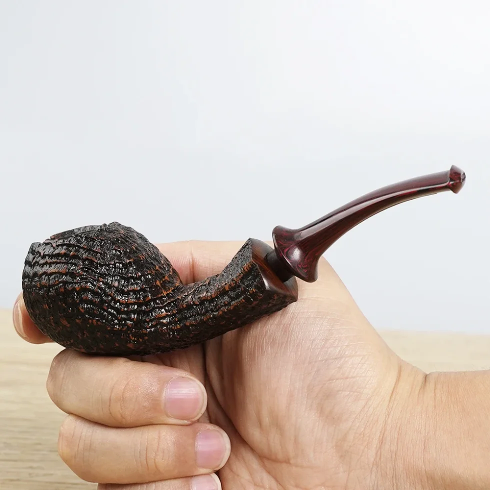 Handcrafted Sandblasted Imported Pufferfish Pipe