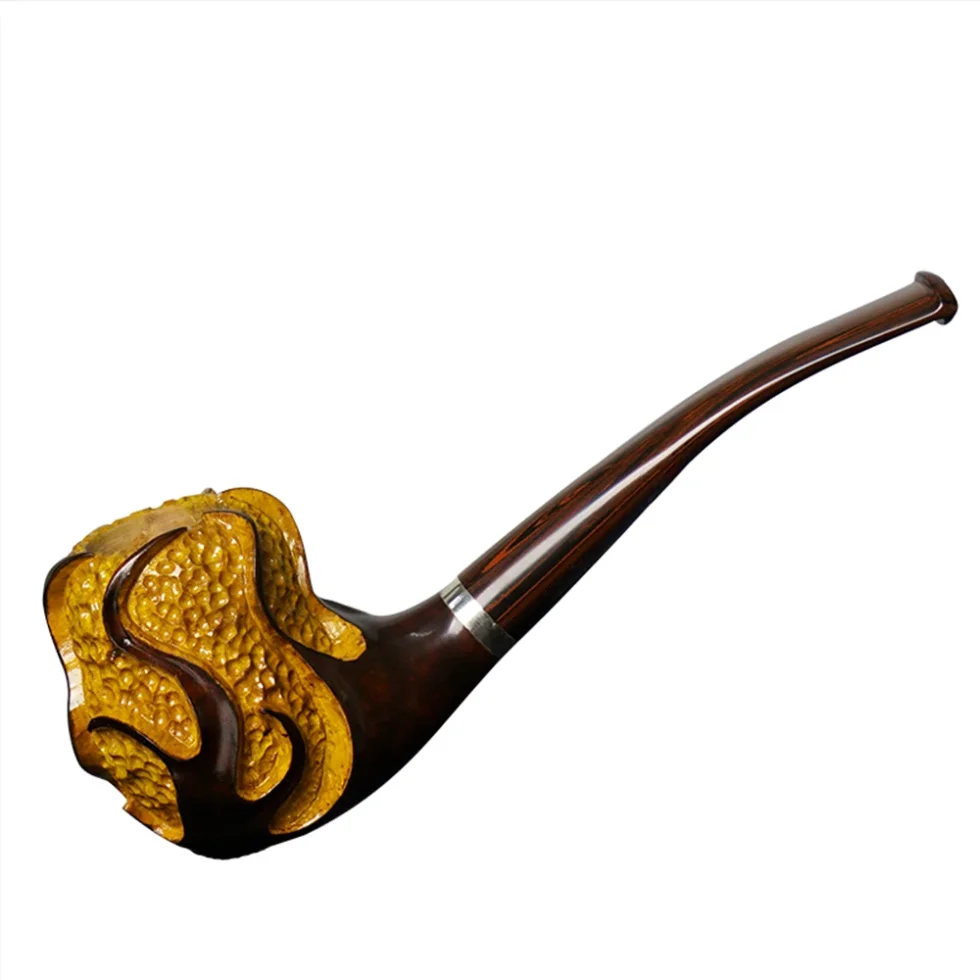 Flame Phoenix Hand-Carved Briar Wood Pipe