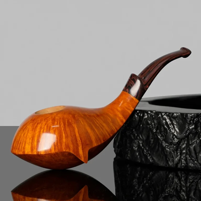 Hand-Carved Whale Tobacco Pipe