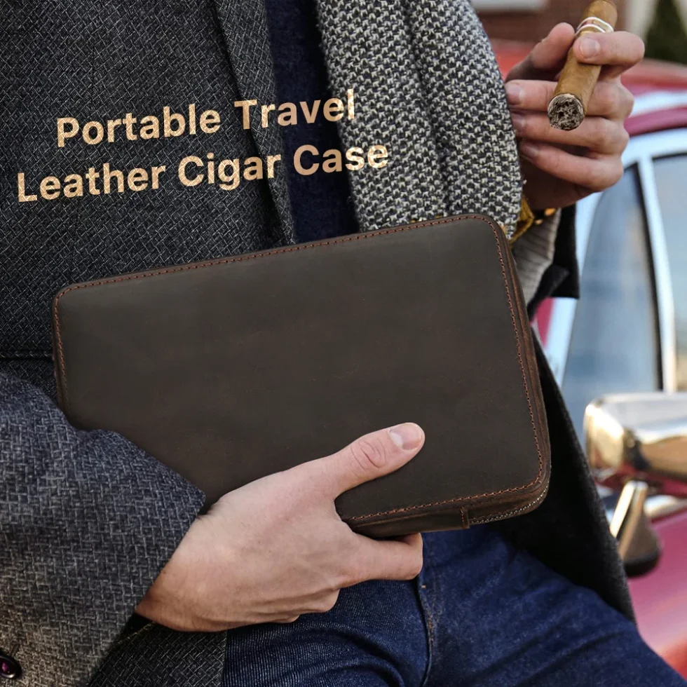 Leather Cigar Box Handbag
