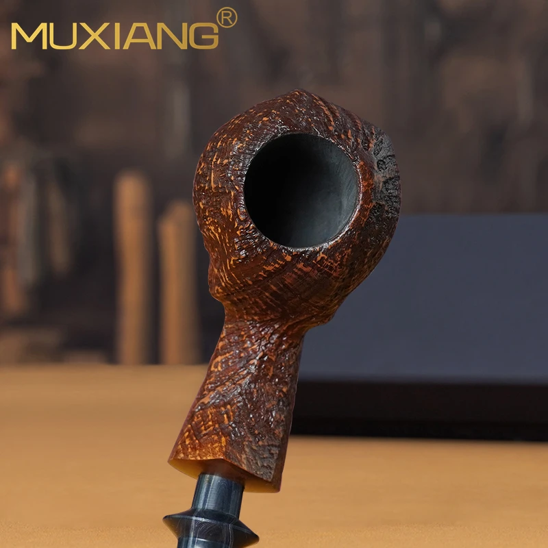 Handcrafted Sandblasted Imported Pufferfish Pipe