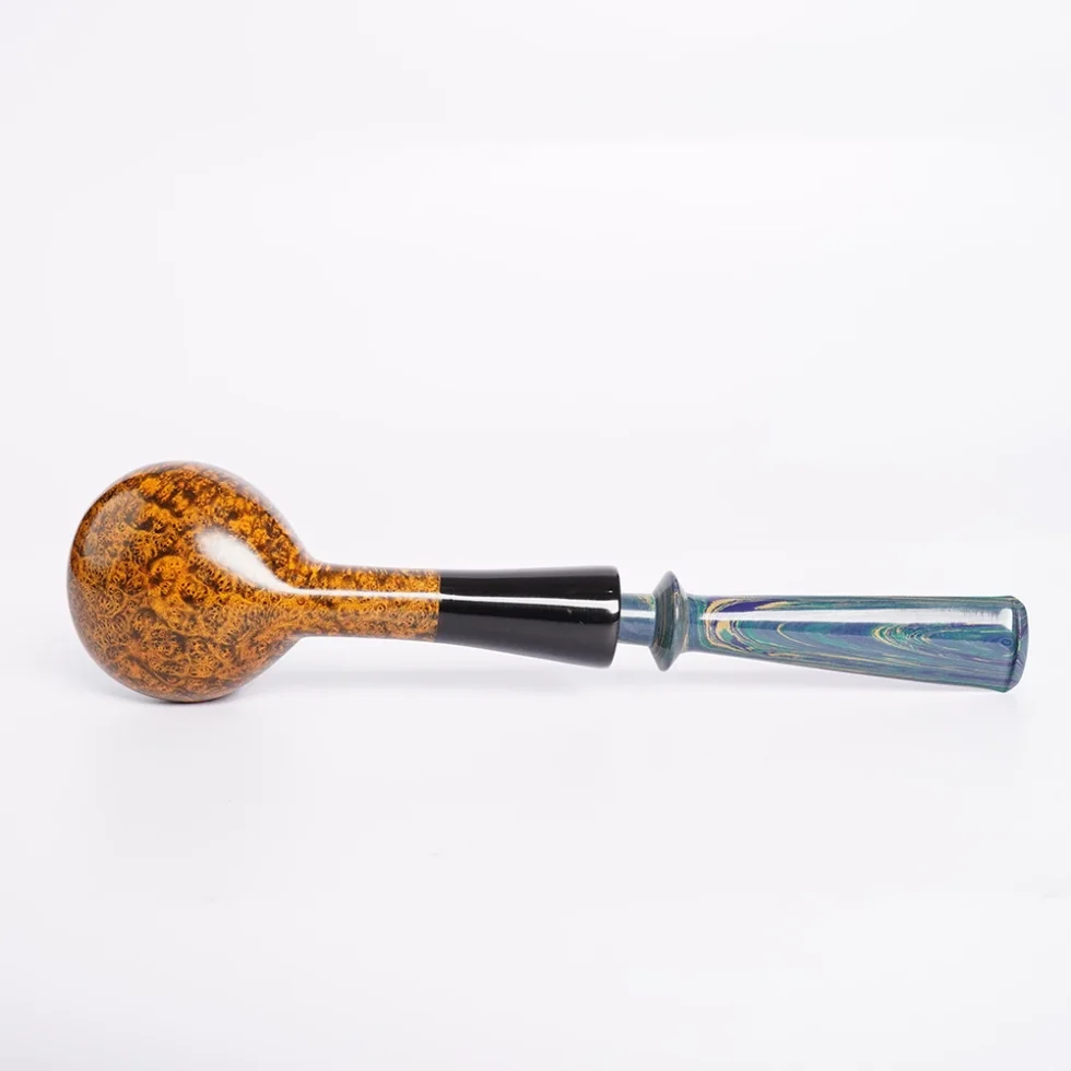 Hand-Carved Wooden Pipe