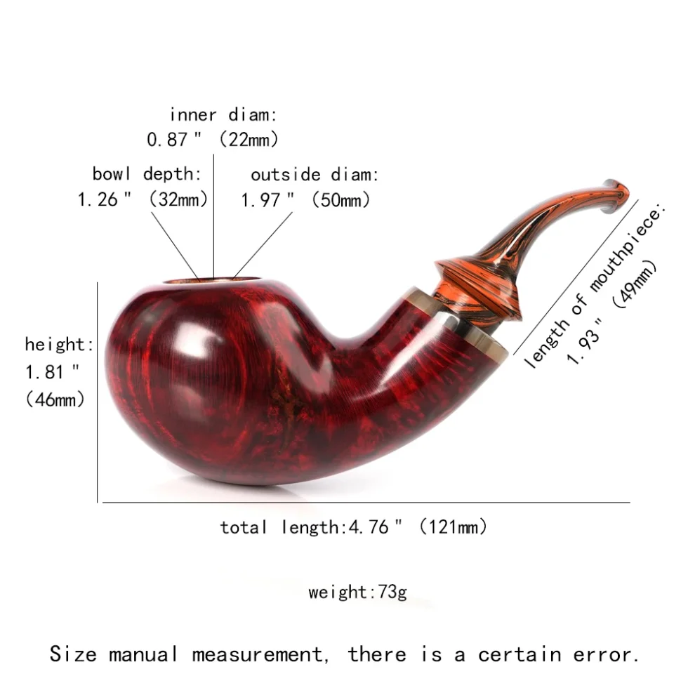 apple wood tobacco pipe