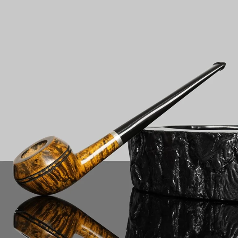 Handmade Bulldog Pipe with Double Waistline Design