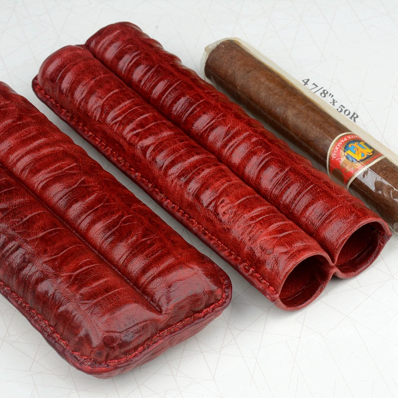 Portable Leather Cigar Case