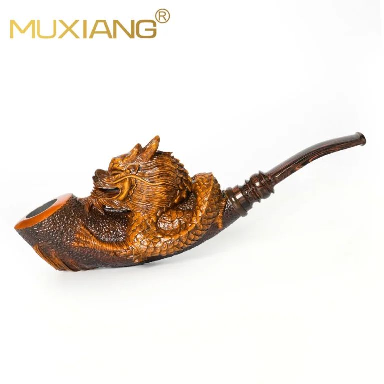 2024 New Hand-Carved Dragon Tobacco Pipe