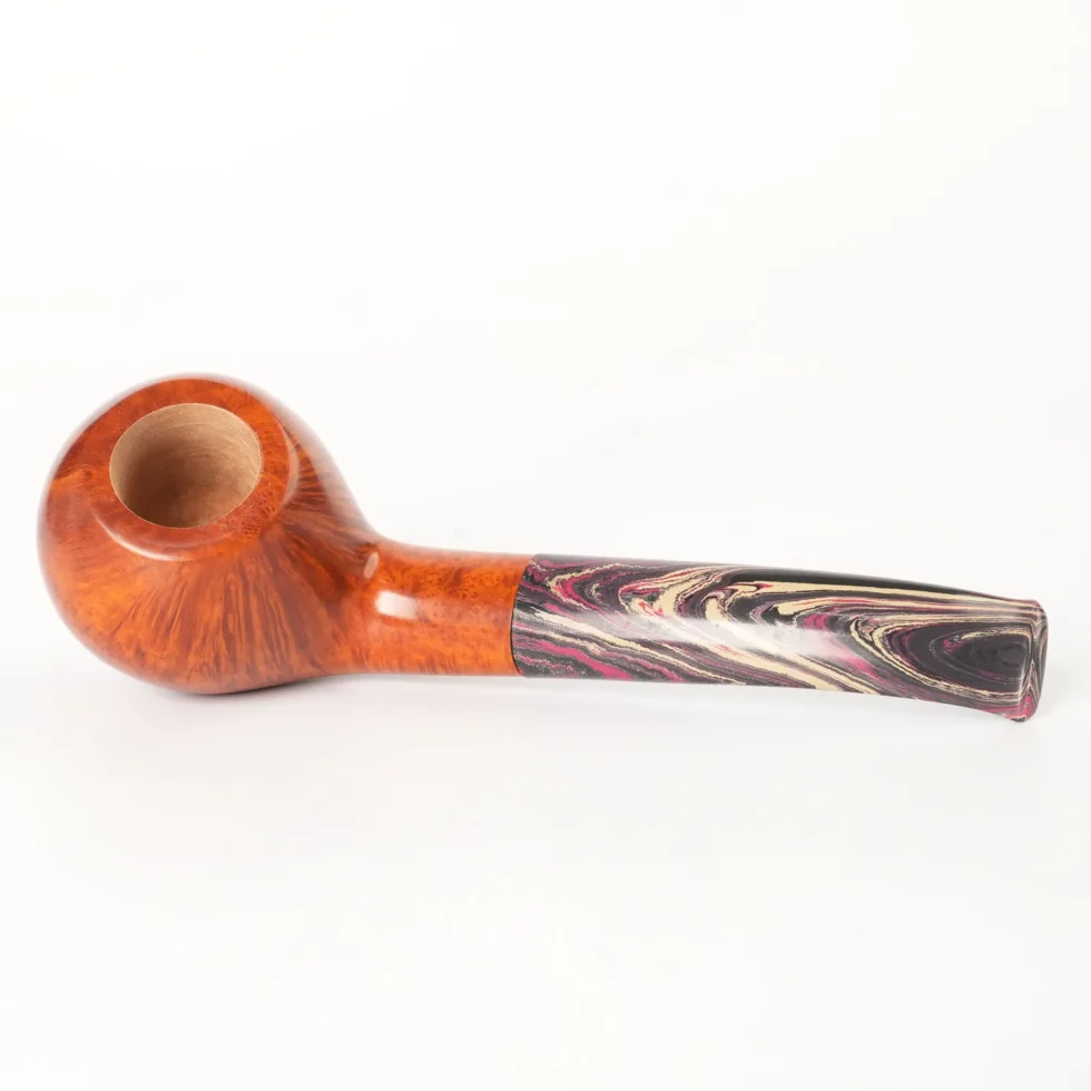 Curved Stem Handmade Briar Tomato Pipe