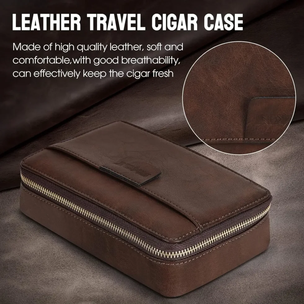 travel cigar humidor gift set