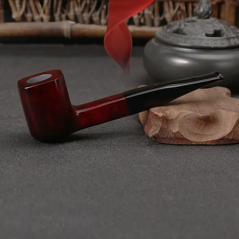 Smooth Wooden Straight Smoking Pipes