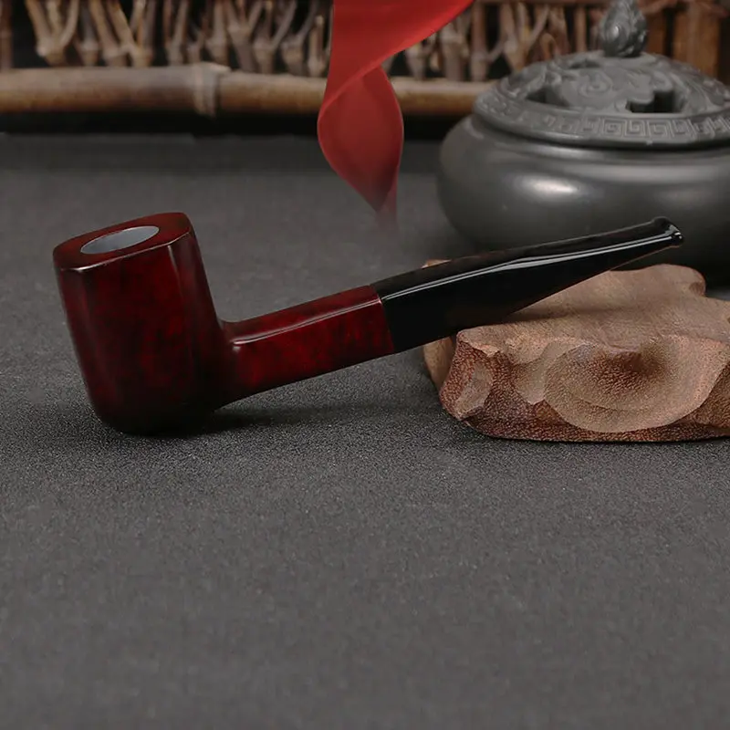 Smooth Wooden Straight Smoking Pipes