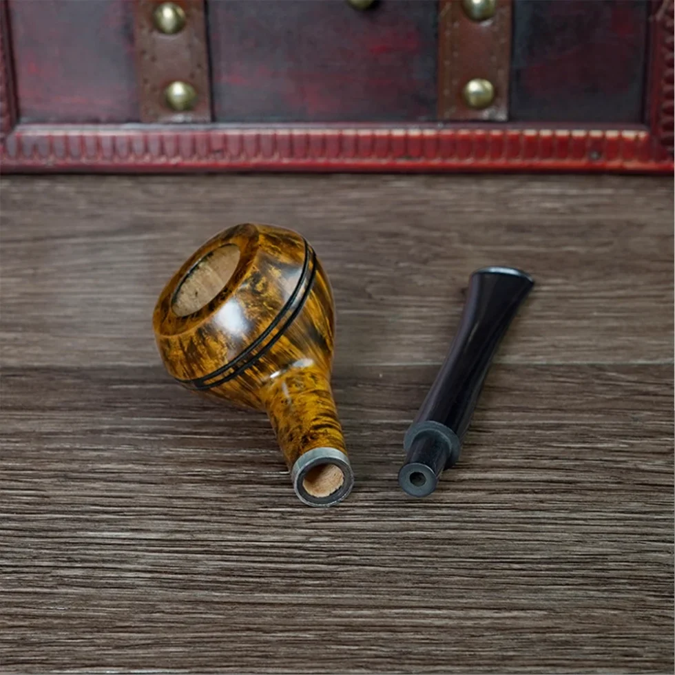 Handmade Bulldog Pipe with Double Waistline Design