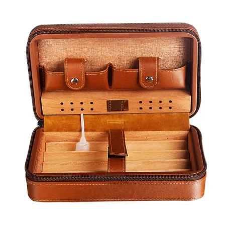 Luxury Vintage Cigar Box Handbag For 4 Cigars