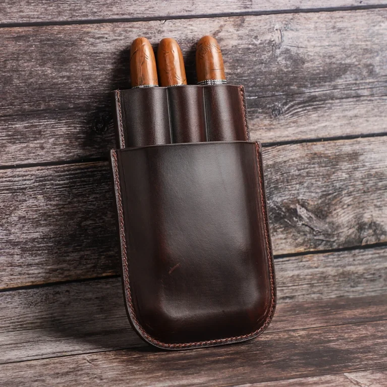 Leather Pocket Cigar Case