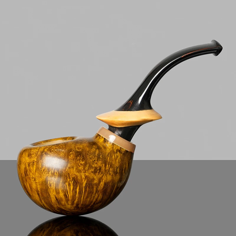 Smooth Brown Handmade Freestyle Pipe