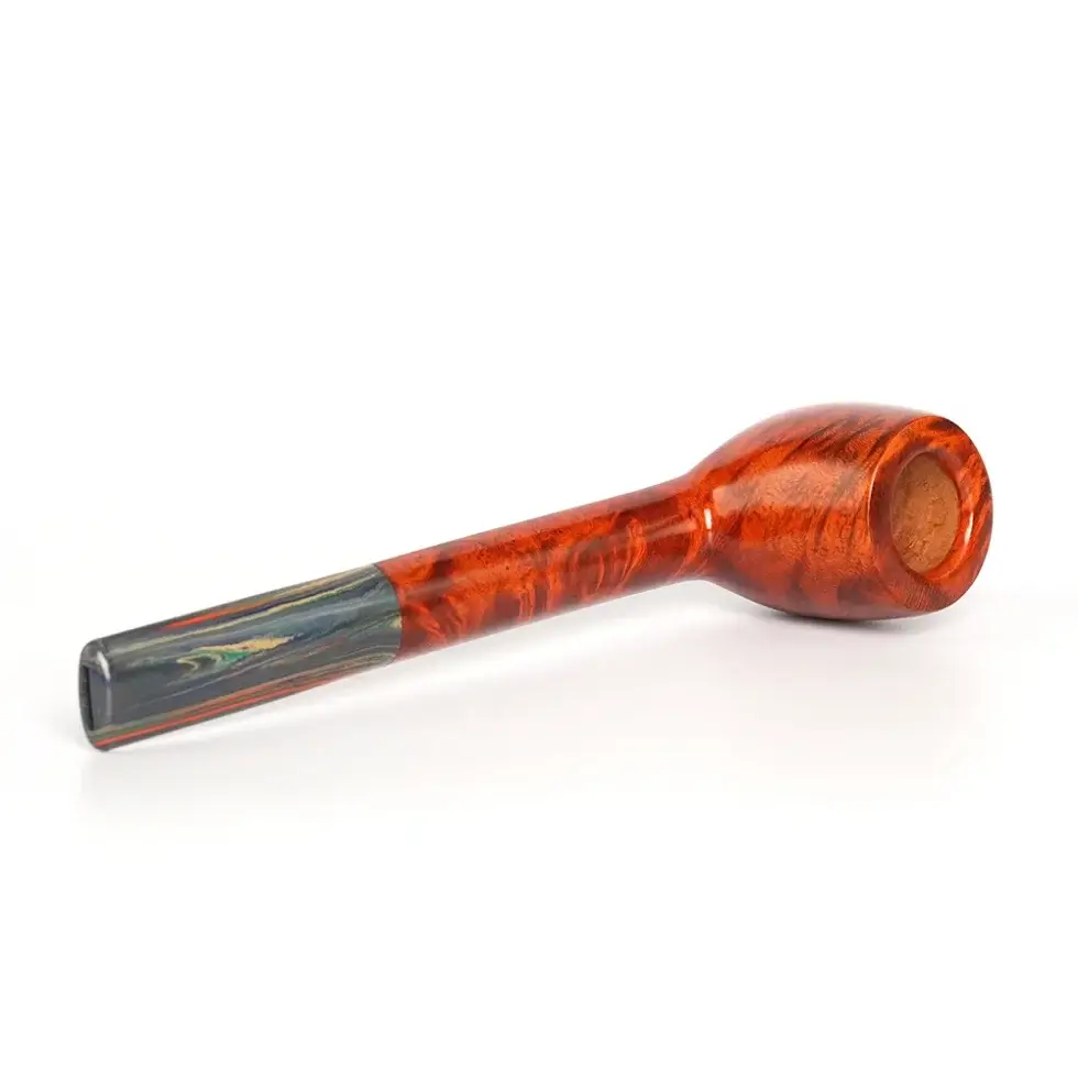 Handcrafted Long Stem Billiard Smoking Pipe