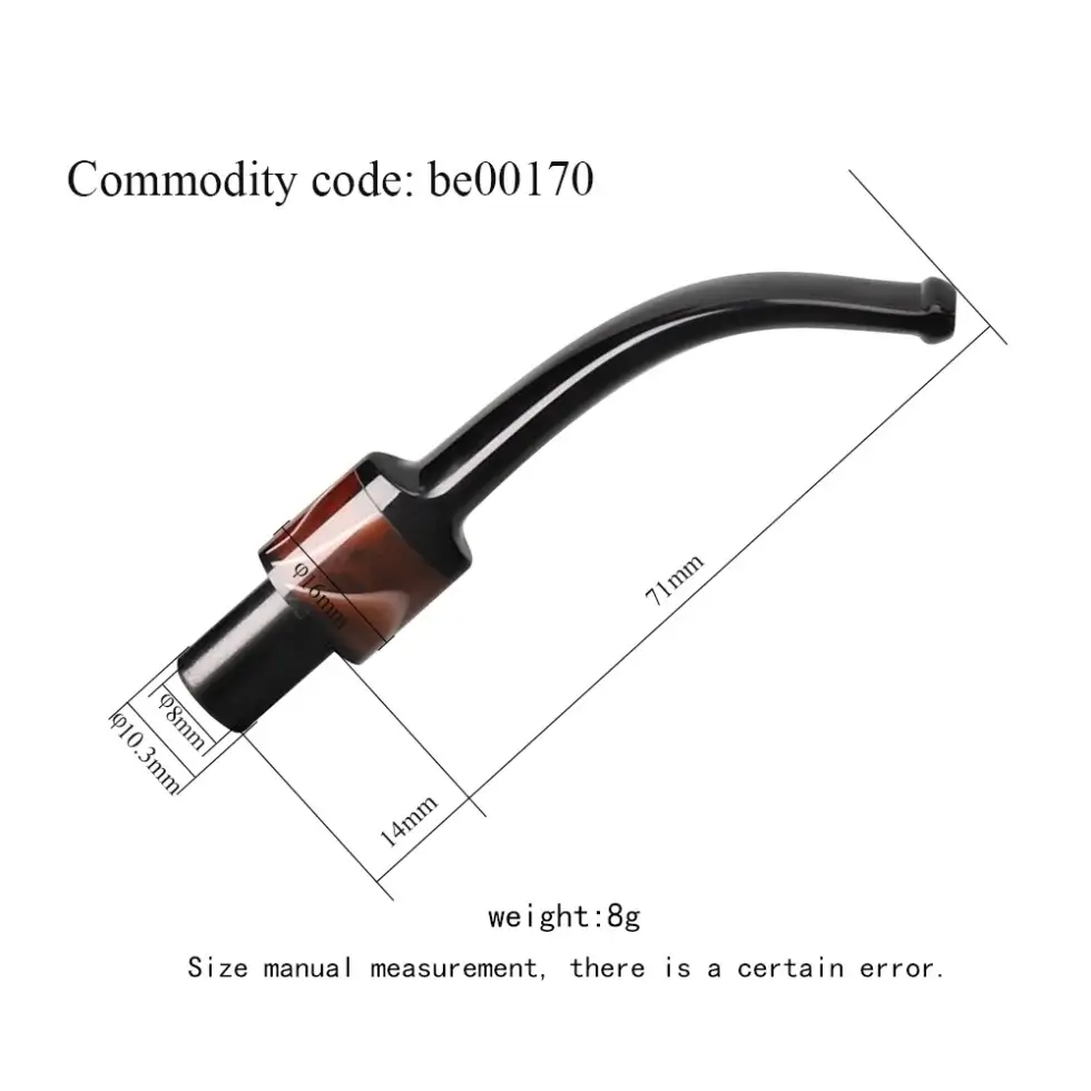 Saddle Type Tobacco Pipe Mouthpiece