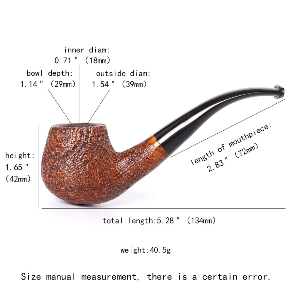 Artisan-Carved Holmes Tobacco Pipe