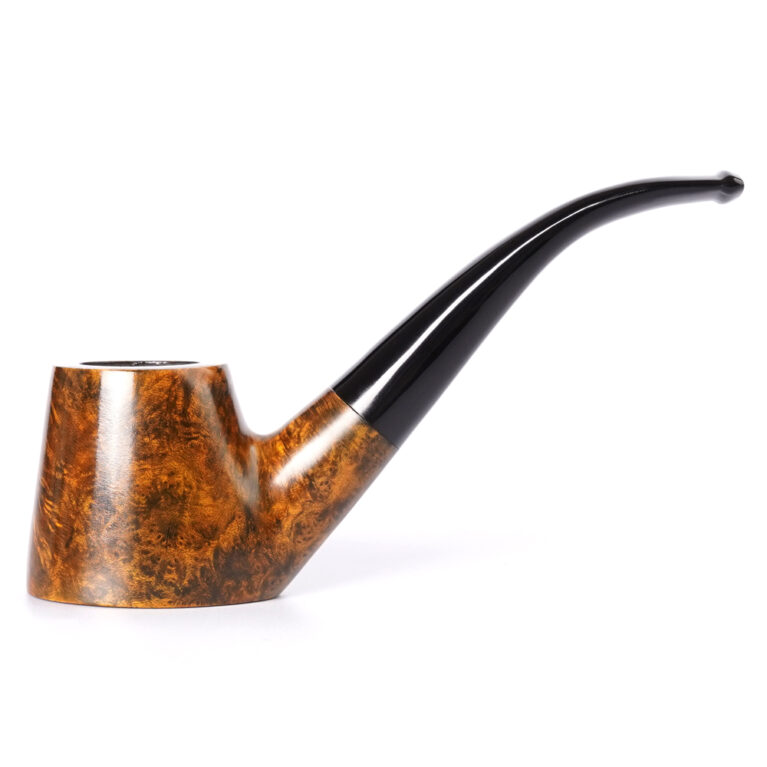 Smooth Briar Wood Volcano Tobacco Pipe