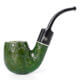 Green Handmade Tobacco Pipe