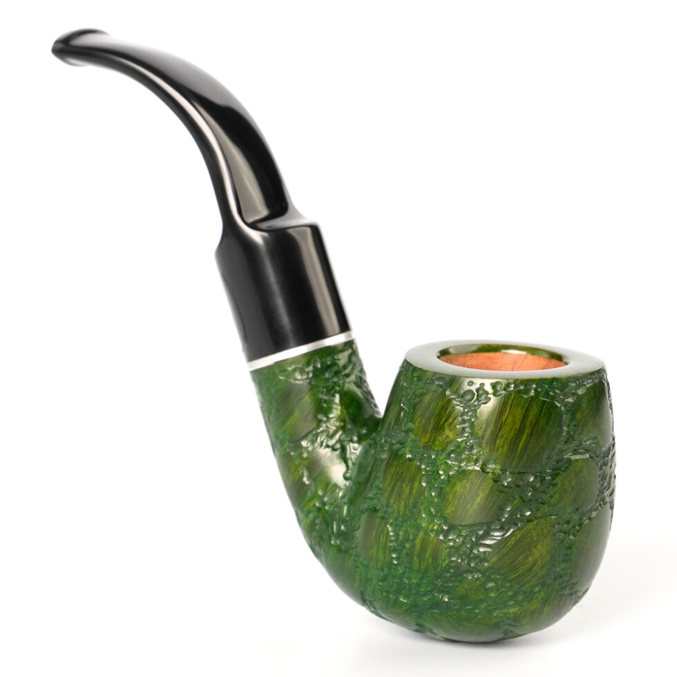 Green Handmade Tobacco Pipe