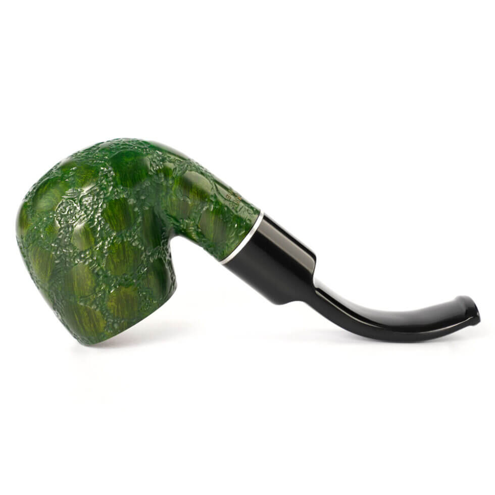 Green Handmade Tobacco Pipe