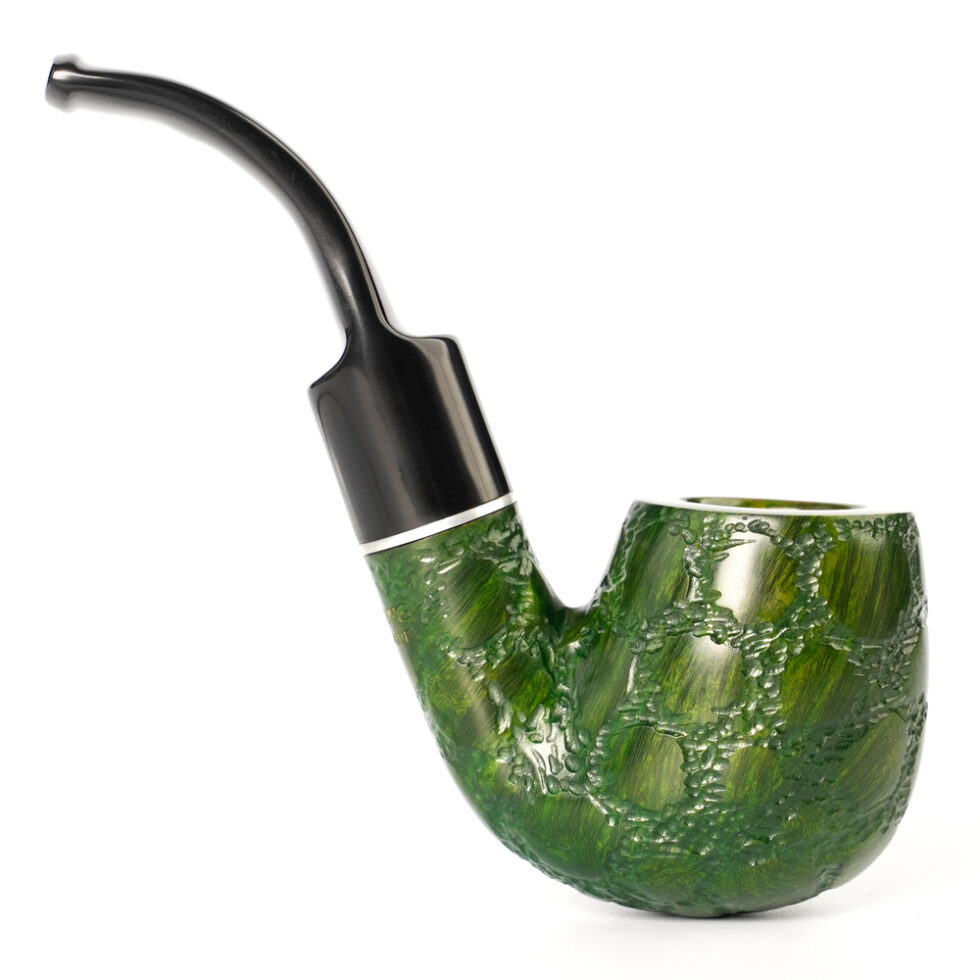 Green handmade tobacco pipe for sale