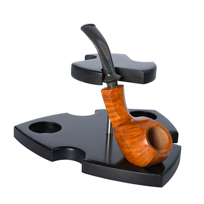 wooden smoking pipe stand