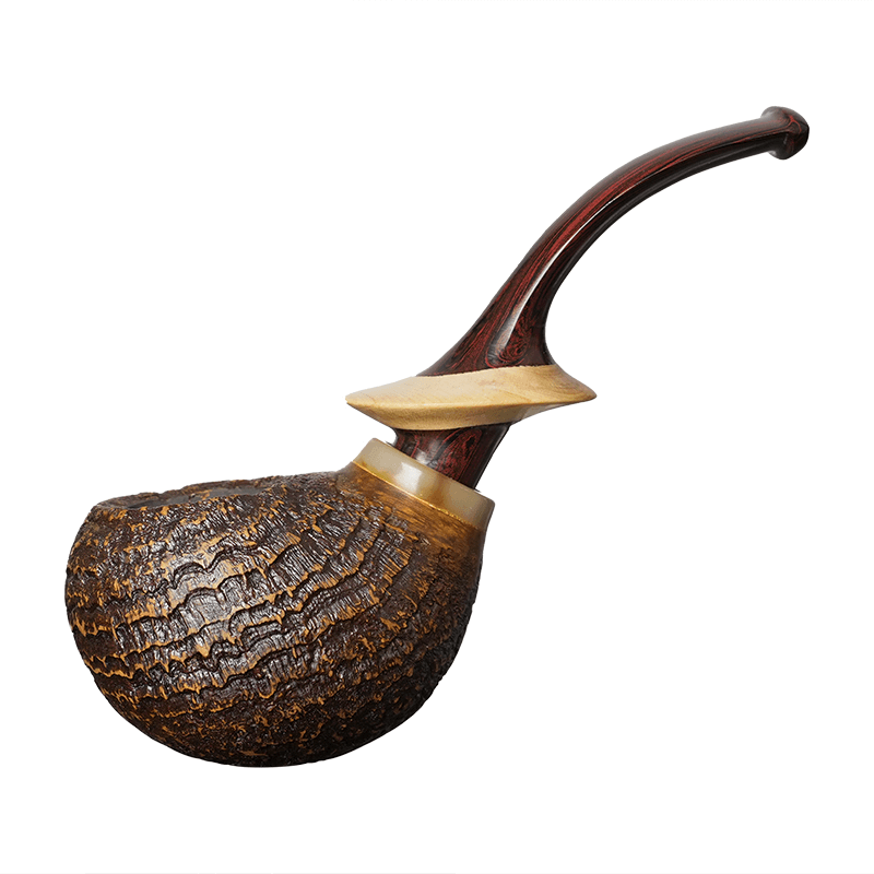 Handmade briar root pipe