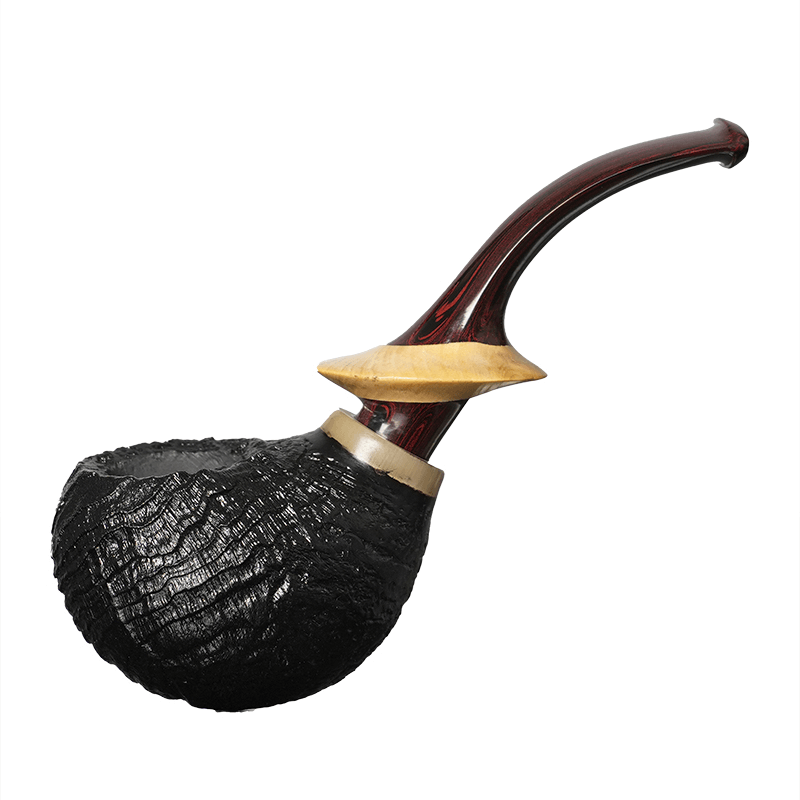 Handmade briar root pipe