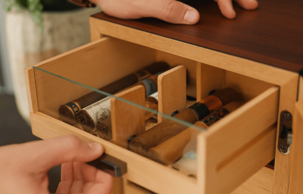 cigar humidor cabinet