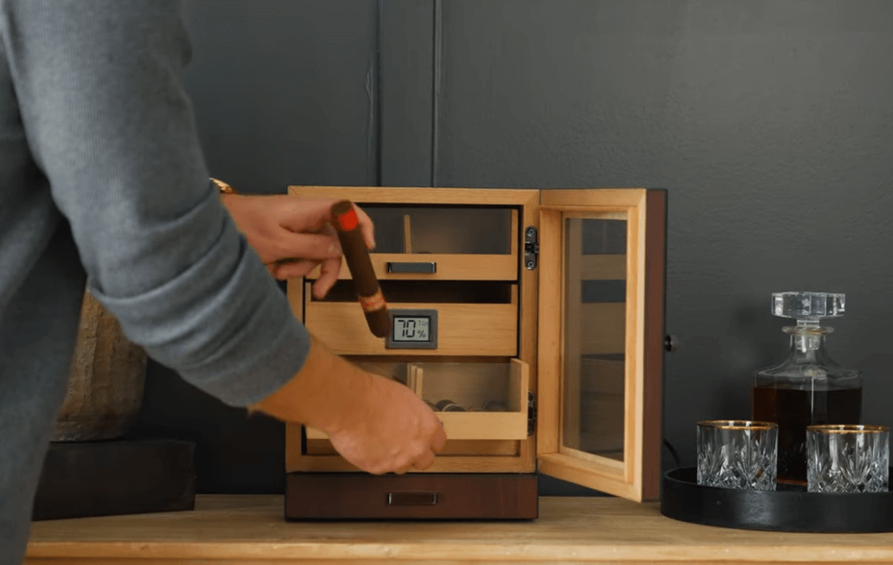 cigar humidor cabinet