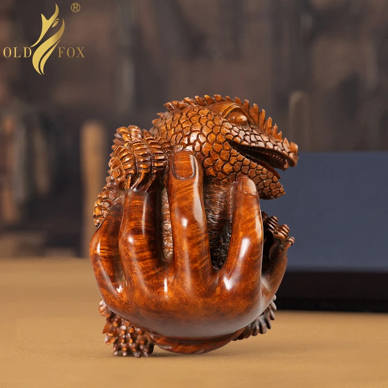 Hand-carved Lizard Tobacco Pipe